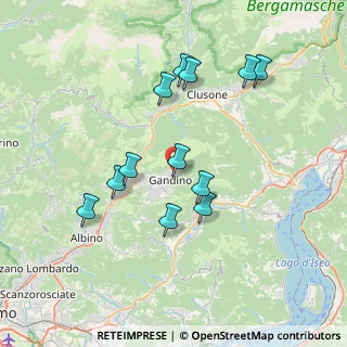 Mappa Via de Ocha, 24024 Gandino BG, Italia (6.98083)