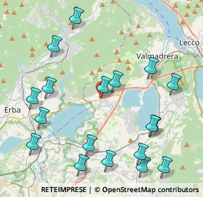Mappa Via Alcide de Gasperi, 23861 Cesana Brianza LC, Italia (4.91111)