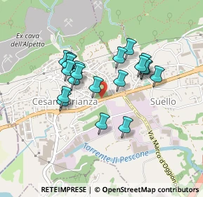 Mappa Via Alcide de Gasperi, 23861 Cesana Brianza LC, Italia (0.3625)