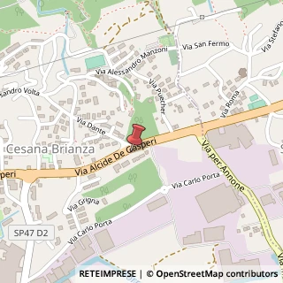 Mappa Via Resegone, 16, 23861 Cesana Brianza, Lecco (Lombardia)