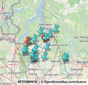 Mappa Via Alcide de Gasperi, 23861 Cesana Brianza LC, Italia (11.8445)