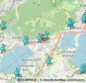Mappa Via Alcide de Gasperi, 23861 Cesana Brianza LC, Italia (3.4325)