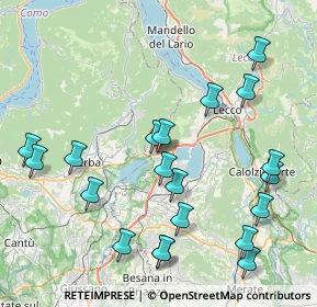 Mappa Via Alcide de Gasperi, 23861 Cesana Brianza LC, Italia (9.206)