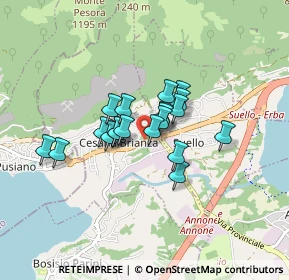 Mappa Via Alcide de Gasperi, 23861 Cesana Brianza LC, Italia (0.547)