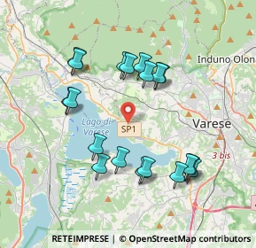 Mappa Lungolago/rotonda, 21100 Varese VA, Italia (3.63316)