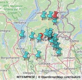 Mappa Lungolago/rotonda, 21100 Varese VA, Italia (11.0015)