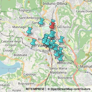 Mappa Via Vittorio Veneto, 21100 Varese VA, Italia (0.973)