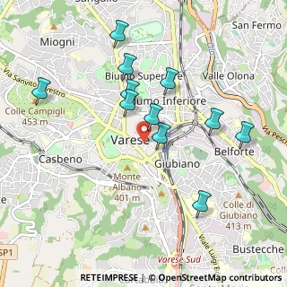 Mappa Via Giuseppe Mazzini, 21100 Varese VA, Italia (0.92182)