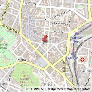 Mappa Via Vittorio Veneto, 21100 Varese VA, Italia, 21100 Varese, Varese (Lombardia)