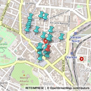 Mappa Via Giuseppe Mazzini, 21100 Varese VA, Italia (0.1715)