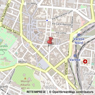 Mappa Via Carlo Avegno, 15, 21100 Varese, Varese (Lombardia)