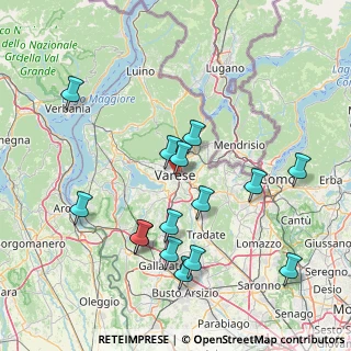 Mappa Via Giuseppe Mazzini, 21100 Varese VA, Italia (16.11333)