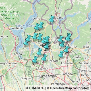 Mappa Via Giuseppe Mazzini, 21100 Varese VA, Italia (11.166)