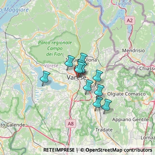 Mappa Via Giuseppe Mazzini, 21100 Varese VA, Italia (4.29545)