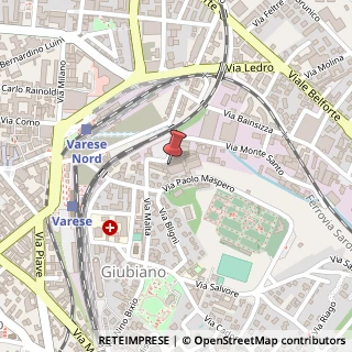 Mappa Via Cimone, 18, 21100 Varese, Varese (Lombardia)