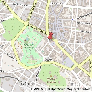 Mappa Via Giuseppe Bernascone, 7, 21100 Varese, Varese (Lombardia)