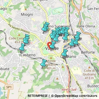 Mappa Via San Francesco D'Assisi, 21100 Varese VA, Italia (0.777)