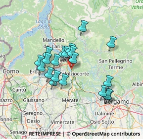 Mappa Via Giuseppe Brini, 23900 Lecco LC, Italia (11.743)