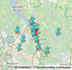 Mappa Via Giuseppe Brini, 23900 Lecco LC, Italia (5.81083)