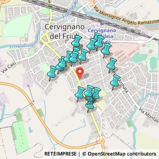 Mappa Via Antonelli G., 33052 Cervignano del Friuli UD, Italia (0.3495)