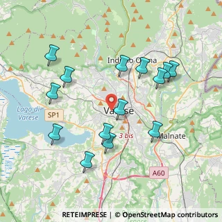 Mappa Via Giuseppe Verdi, 21100 Varese VA, Italia (3.93286)