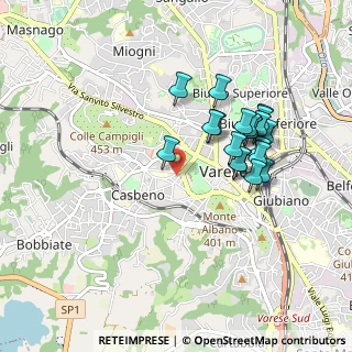 Mappa Via Giuseppe Verdi, 21100 Varese VA, Italia (0.829)