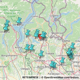 Mappa Via del Ponte, 21100 Varese VA, Italia (20.491)