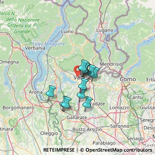 Mappa Via del Ponte, 21100 Varese VA, Italia (8.5725)