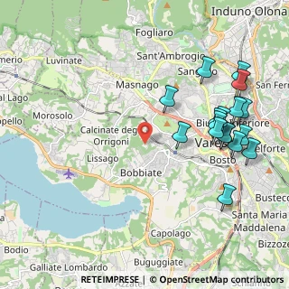 Mappa Via del Ponte, 21100 Varese VA, Italia (2.36529)