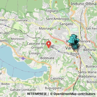 Mappa Via del Ponte, 21100 Varese VA, Italia (2.09211)