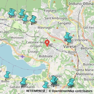 Mappa Via del Ponte, 21100 Varese VA, Italia (3.53706)