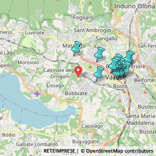 Mappa Via del Ponte, 21100 Varese VA, Italia (1.98077)