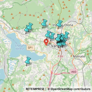 Mappa Via del Ponte, 21100 Varese VA, Italia (2.86)