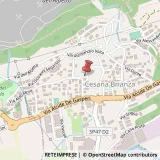 Mappa Via Lombardia, 1, 23861 Cesana Brianza, Lecco (Lombardia)