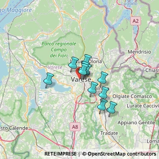 Mappa Via S. Francesco D'Assisi, 21100 Varese VA, Italia (4.42727)