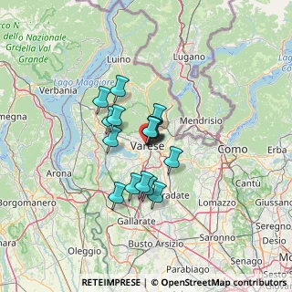 Mappa Via S. Francesco D'Assisi, 21100 Varese VA, Italia (8.64688)
