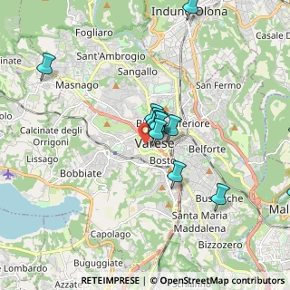 Mappa Via S. Francesco D'Assisi, 21100 Varese VA, Italia (1.79154)