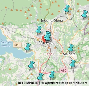 Mappa Via S. Francesco D'Assisi, 21100 Varese VA, Italia (4.55308)