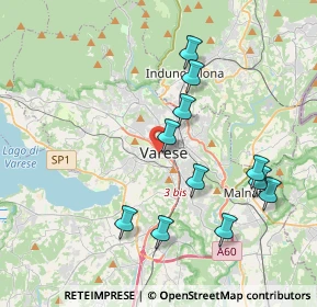 Mappa Via S. Francesco D'Assisi, 21100 Varese VA, Italia (3.87636)