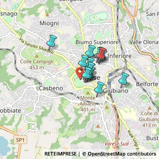 Mappa Via S. Francesco D'Assisi, 21100 Varese VA, Italia (0.4875)