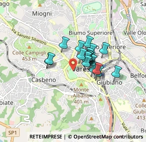 Mappa Via S. Francesco D'Assisi, 21100 Varese VA, Italia (0.5075)