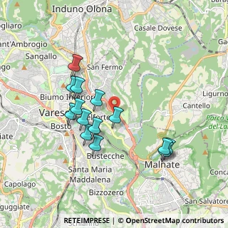 Mappa Via Peschiera, 21100 Varese VA, Italia (1.70429)