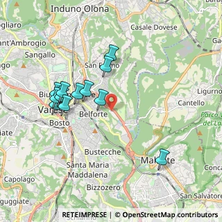 Mappa Via Peschiera, 21100 Varese VA, Italia (1.805)