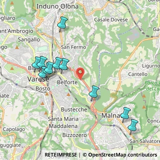 Mappa Via Peschiera, 21100 Varese VA, Italia (2.18727)