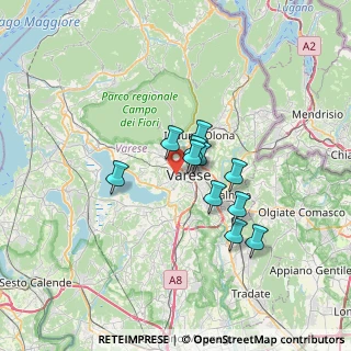 Mappa Via Evaristo Trentini, 21100 Varese VA, Italia (4.86636)