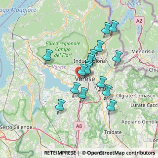 Mappa Via Gian Luigi Zucchi, 21100 Varese VA, Italia (5.90188)