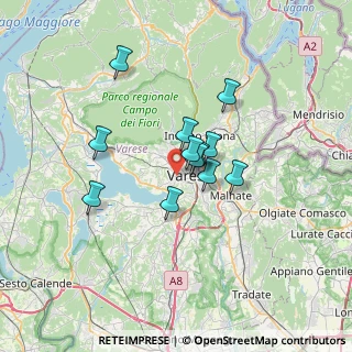 Mappa Via Gian Luigi Zucchi, 21100 Varese VA, Italia (4.855)