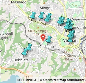 Mappa Via Gian Luigi Zucchi, 21100 Varese VA, Italia (1.0405)