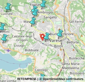 Mappa Via Gian Luigi Zucchi, 21100 Varese VA, Italia (2.82818)