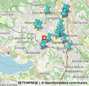 Mappa Via Gian Luigi Zucchi, 21100 Varese VA, Italia (1.685)